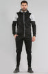 Men Contrast Panel Fleece Tracksuit
